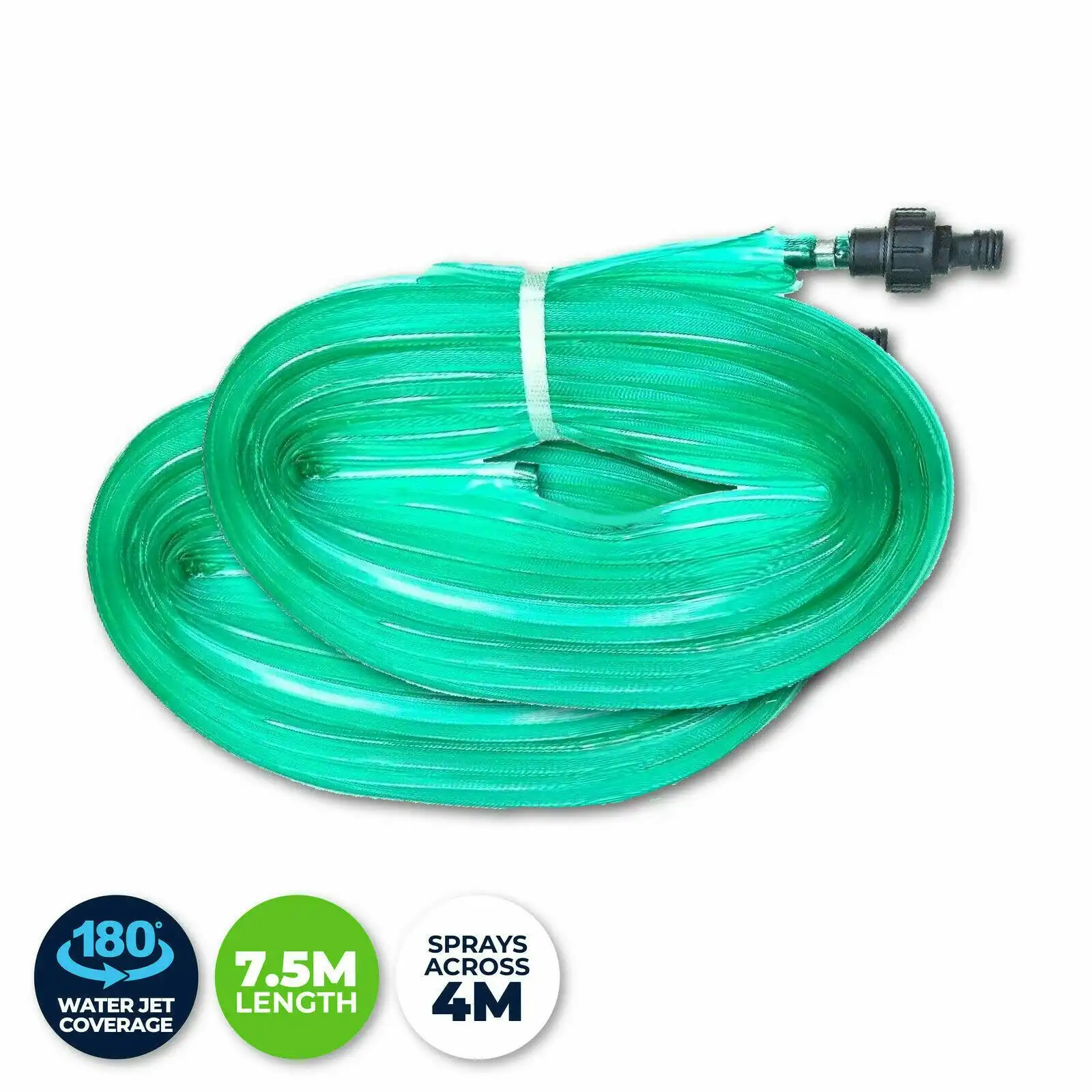 Garden Greens 2PK Hose Garden Soaker Tube UV Treated Lawn Garden Beds 7.5m