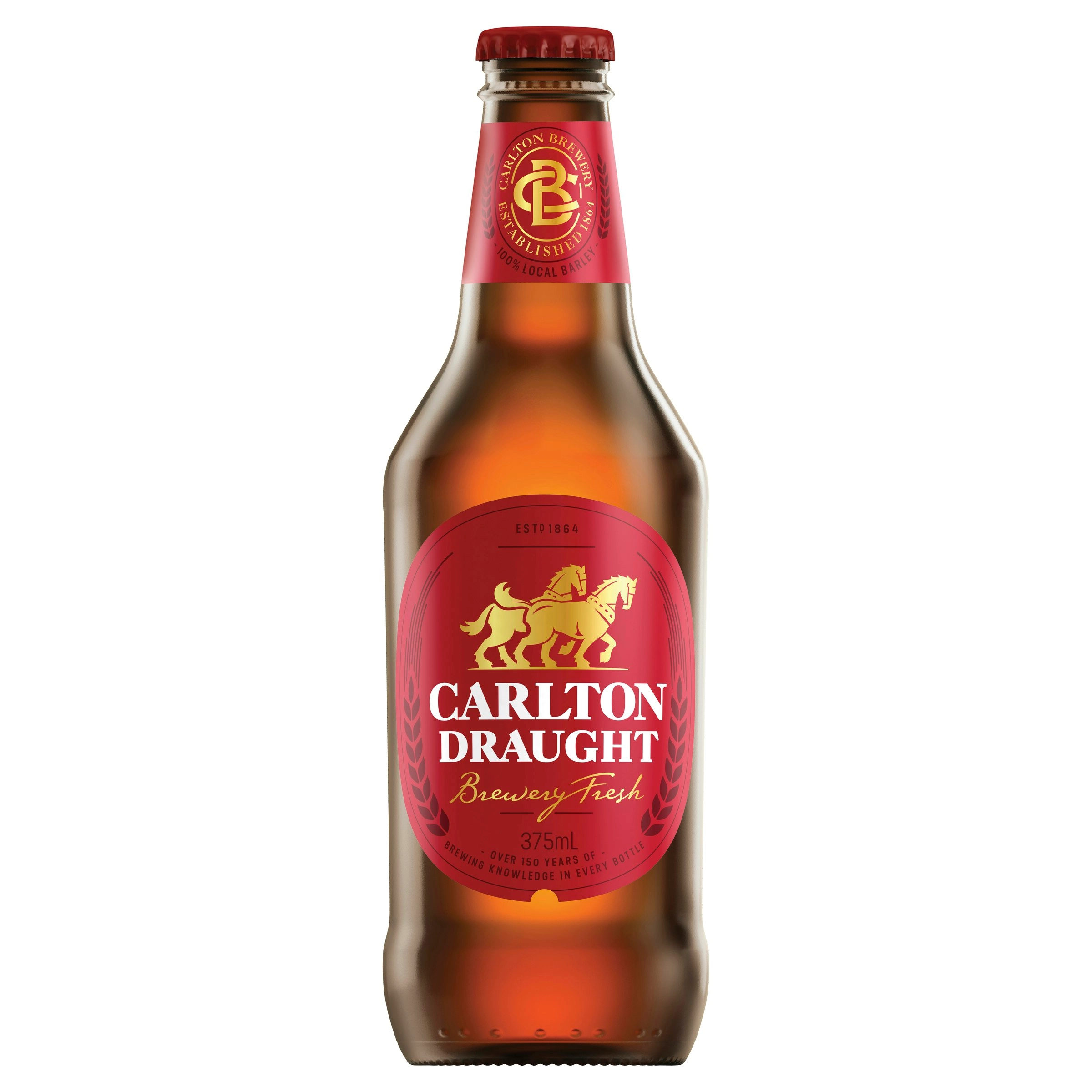 Carlton Draught Beer Case 24 x 375mL Bottles