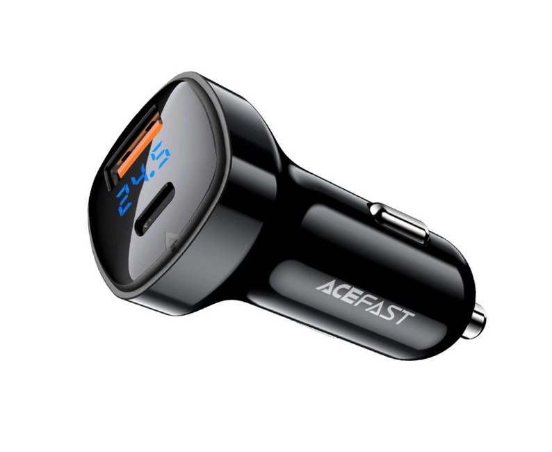 ACEFAST Fast Charge Car Charger B6 63W (1xUSB-C+1xUSB-A)