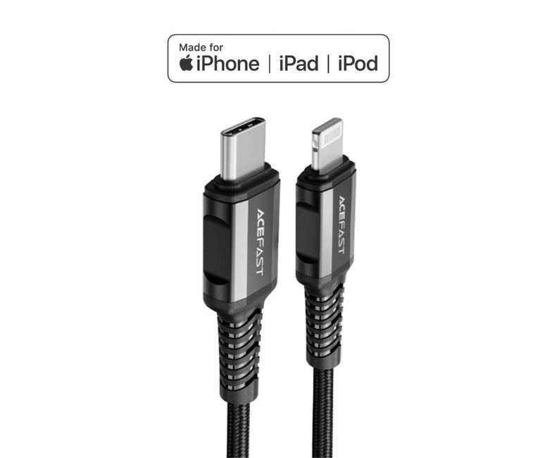 ACEFAST MFi Nylon Braided Charging data cable C1-01 USB-C to Lightning