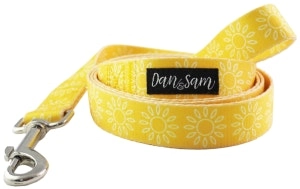 Dan & Sam  Polyester Webbing Lead  Sunflower