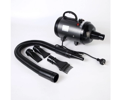 2800W Pet Blow Dryer - Adjustable Speed & 4 Nozzles