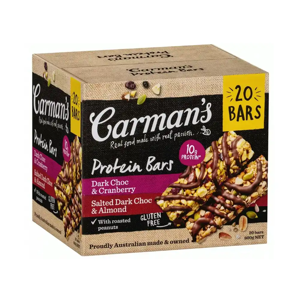 Carman's Protein Bars Variety 20 x 40g