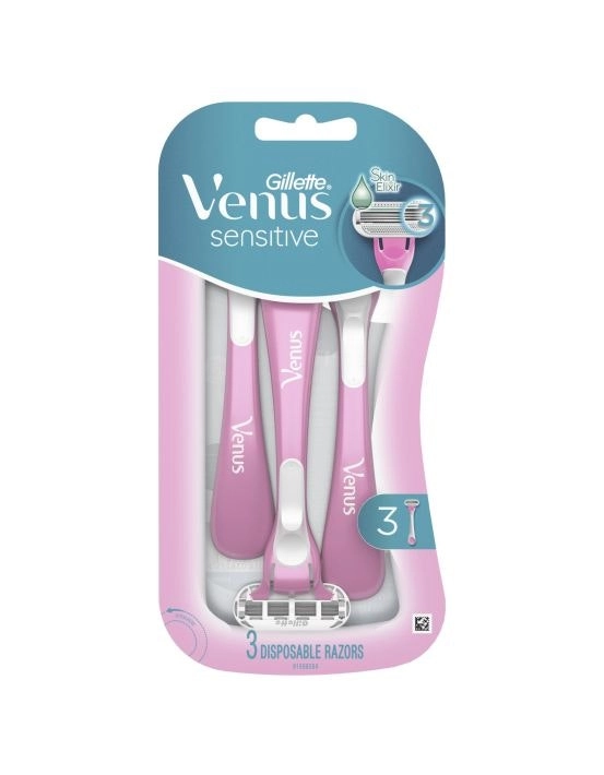 Gillette Venus Sensitive Women's Disposable Razors 3 Pack