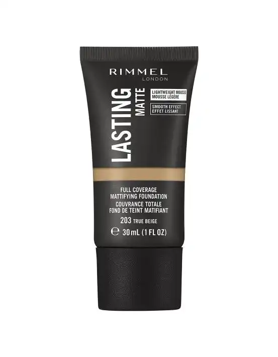 Rimmel Lasting Matte Finish Foundation 203 True Beige