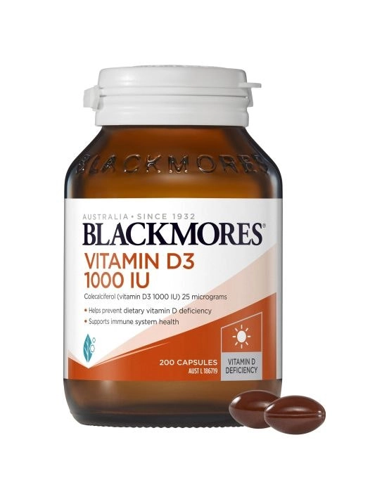 Blackmores Vitamin D3 1000IU 200 Capsules