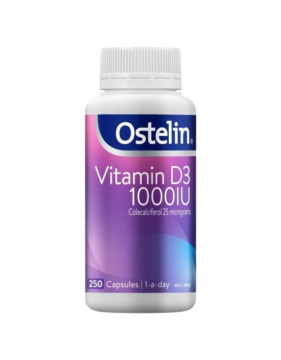 Ostelin Vitamin D3 1000IU 250 Capsules