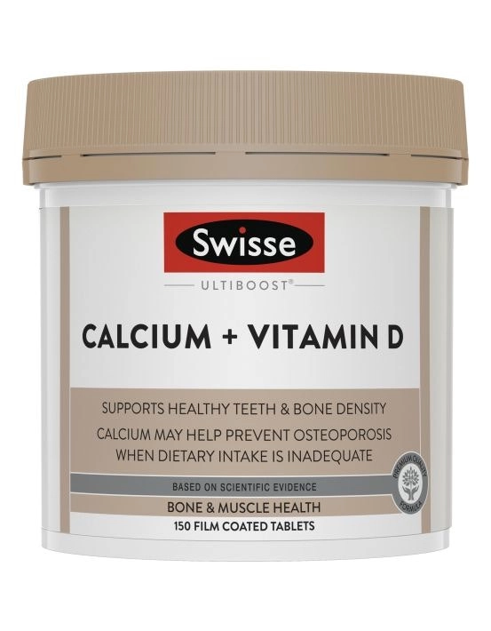 Swisse Ultiboost Calcium + Vitamin D 150 Tablets