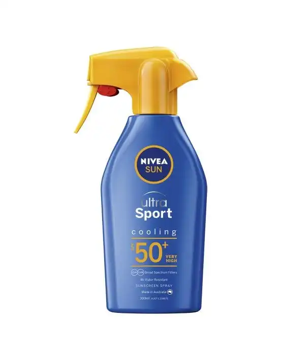 Nivea Sun Ultra Sport Cooling Sunscreen Trigger Spray SPF 50+ 300mL