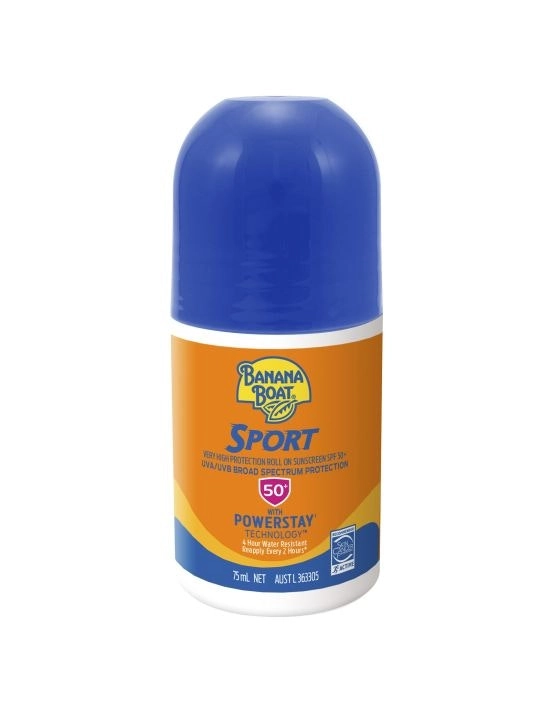 Banana Boat Sport Roll-On Sunscreen SPF50+ 75mL