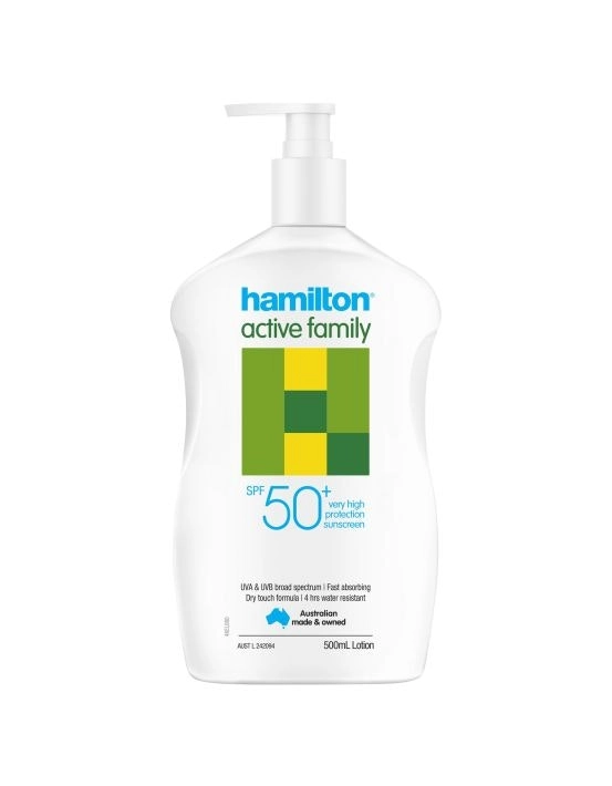 Hamilton Sun Active Family SPF50+ Lotion 500mL