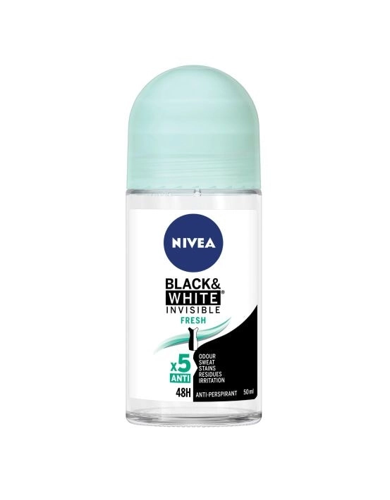 Nivea Deodorant Roll On Black And White Fresh 50mL