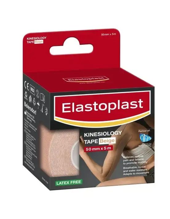 Elastoplast Kinesiology Tape (Beige) 50mm x 5m