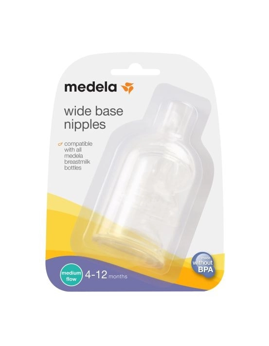 Medela Wide Base Teat Medium Flow 3 Pack