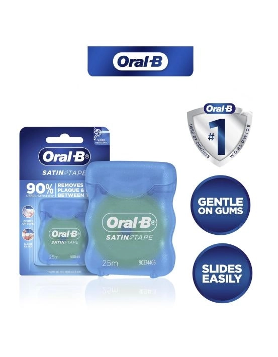 Oral B Satin Tape Mint Dental Floss 25m