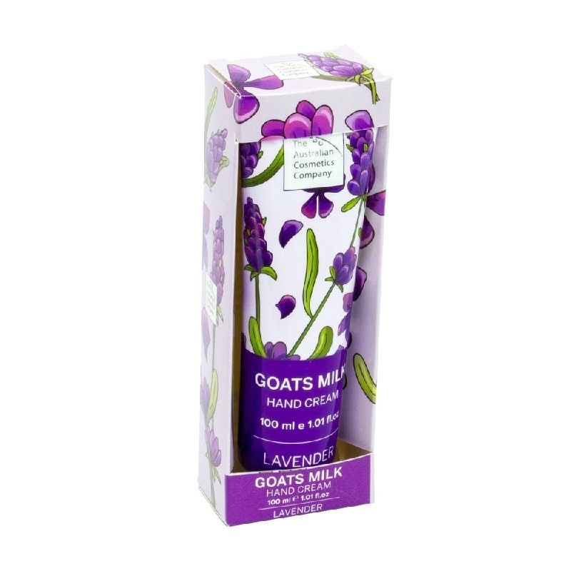 The Australian Cosmetics Company Goats Milk Hand Cream Lavender 100ml Boxed