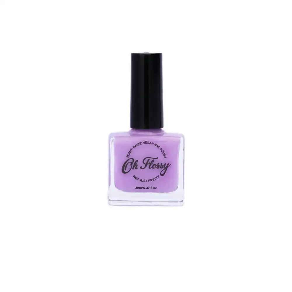 Oh Flossy Childrens Kids Stong Cream Violet Plant Based Nail Polish