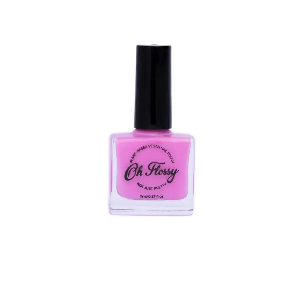 Oh Flossy Childrens Kids Brave Cream Pink Plant Based Nail Polish