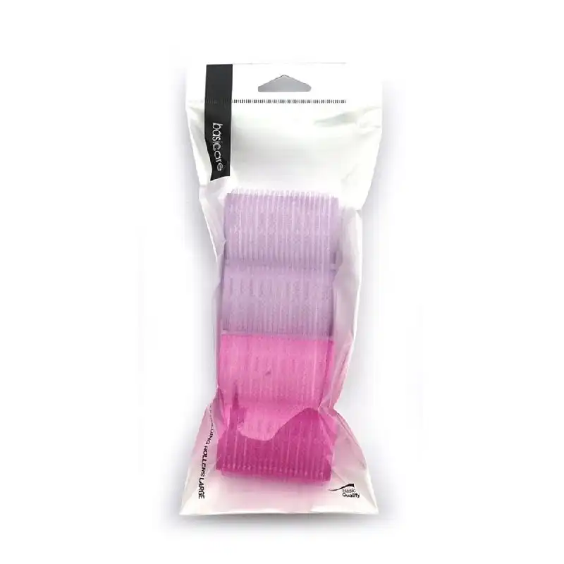 Basicare Self Holding Hair Roller Large 4pcs 6cm x 4cm