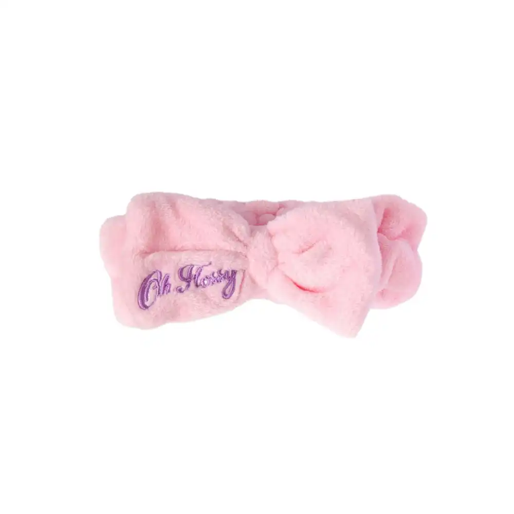 Oh Flossy Childrens Kids Pink Cosmetic Fluffy Headband