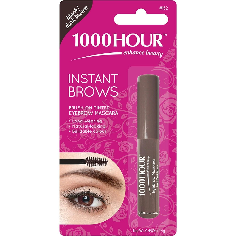 1000 Hour Instant Brows Eyebrow Mascara Black/Dark Brown 14g