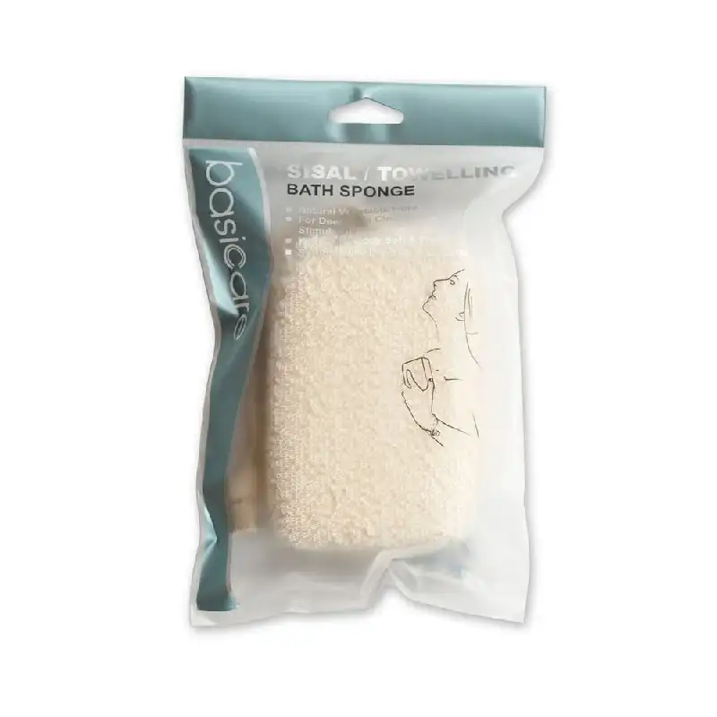 Basicare Sisal/Towelling Bath Sponge