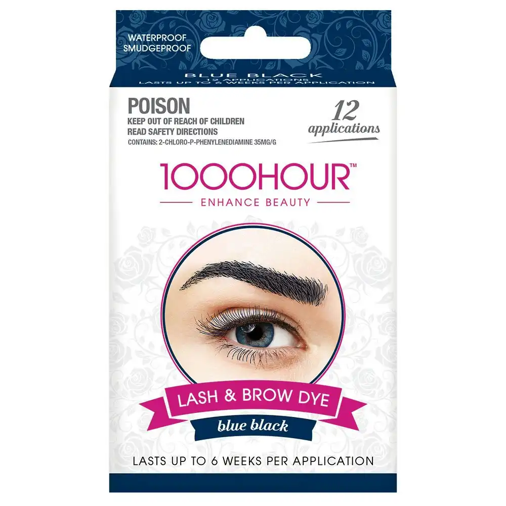 1000 Hour Eyelash & Brow Dye Kit Blue-Black