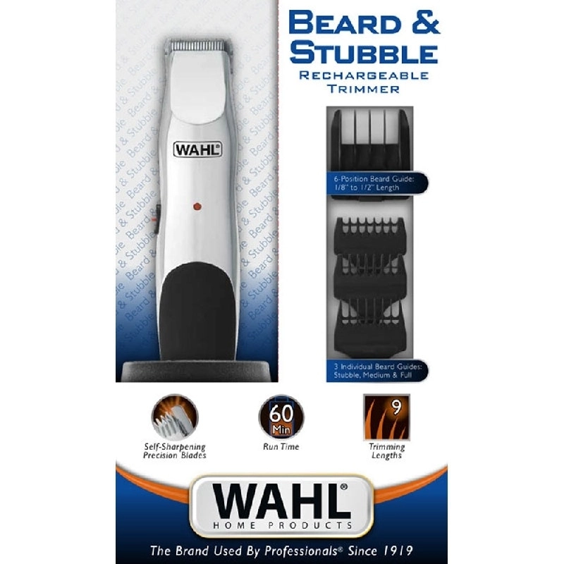 Wahl Beard & Stubble Rechargeable Trimmer Men's Grooming Hair Cut Razor