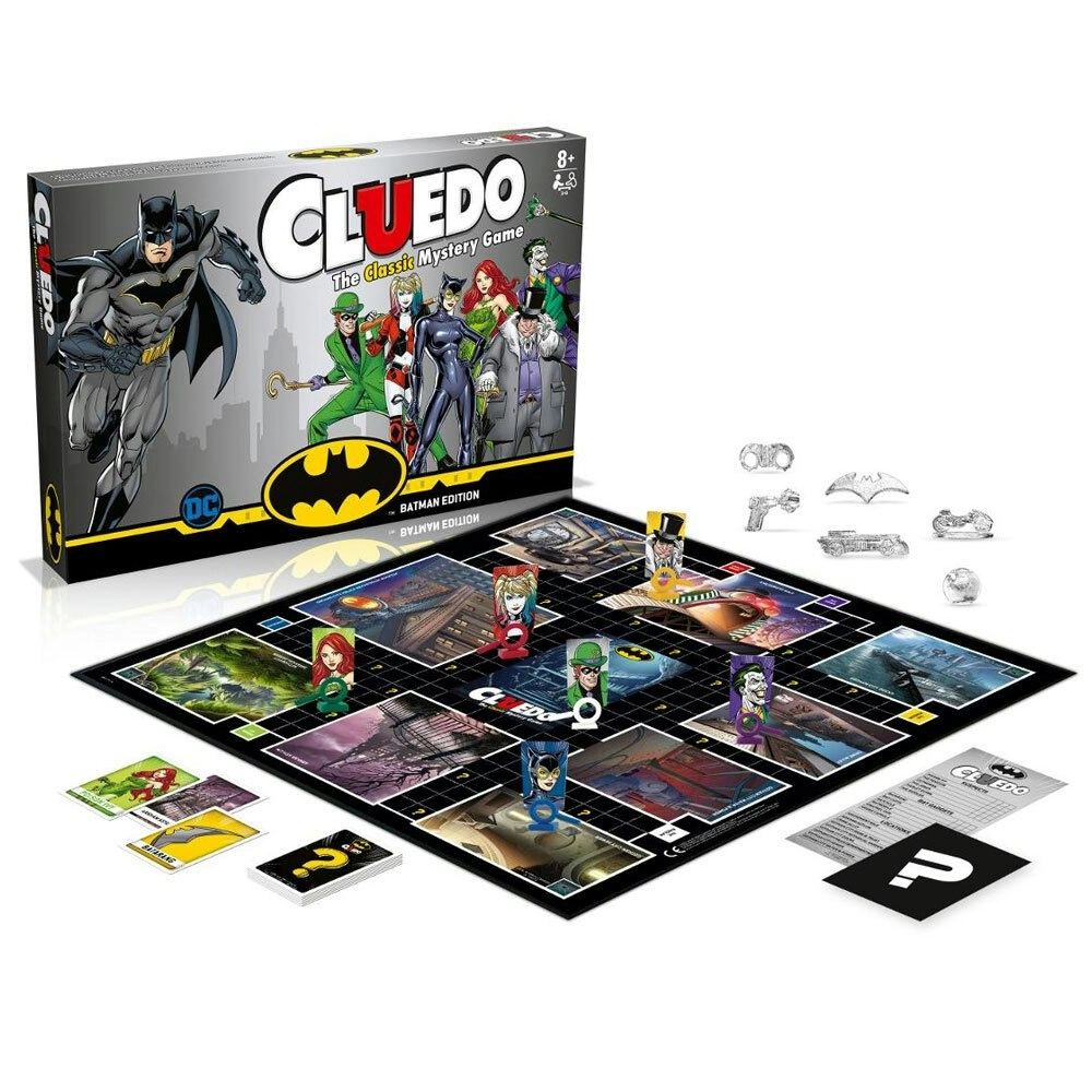 Cluedo The Classic Mystery Game Batman DC Super Hero Kids Activity Fun Toy 8y+