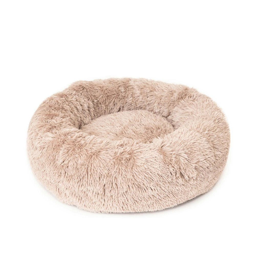 Superior Pet Goods 80cm Curl Up Cloud Dog Bed/Sleep Cushion Pumice Large Beige