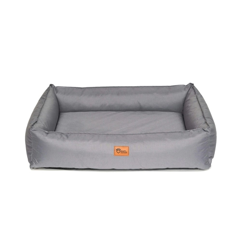 Superior Pet Goods 116cm Lounger Dog Bed Ortho Ripstop Sleep Cushion Large Grey