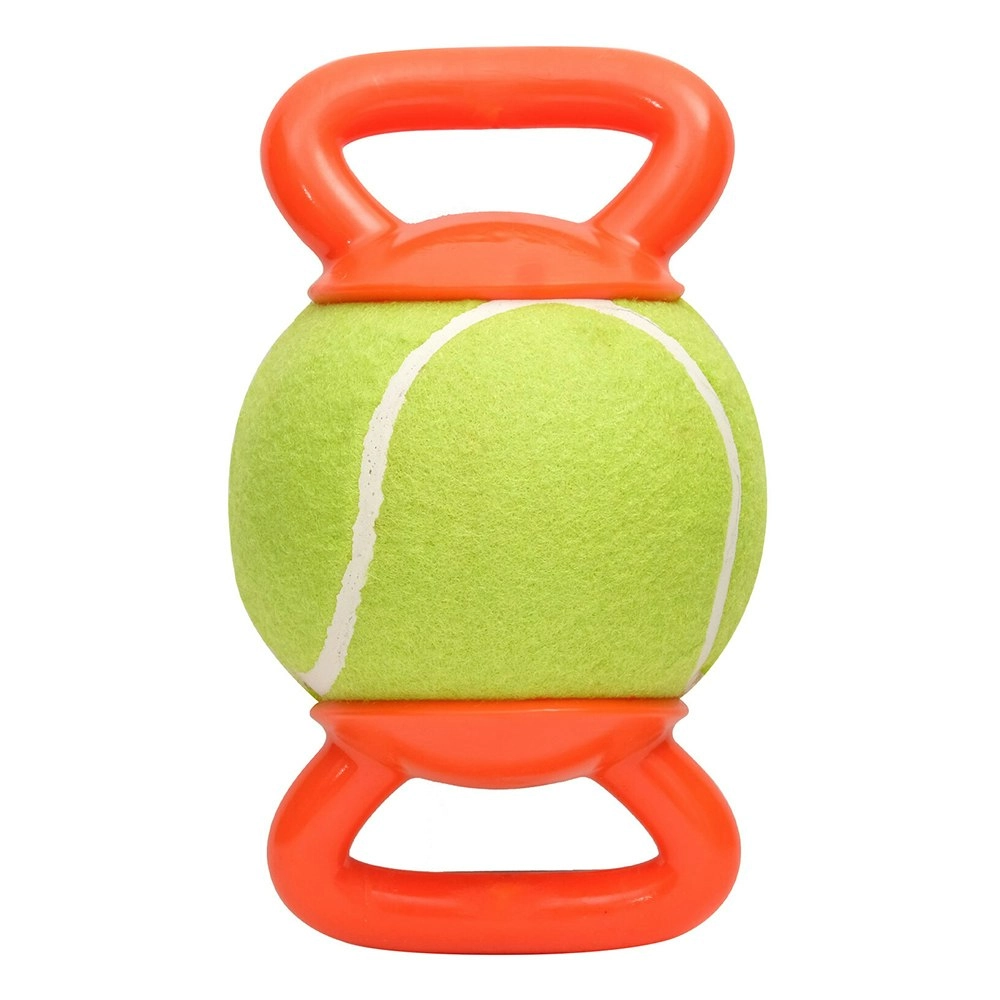 M-Pets 23cm Handly Ball Pet Dog Catch Interactive Play Fetch Toy Green/Orange