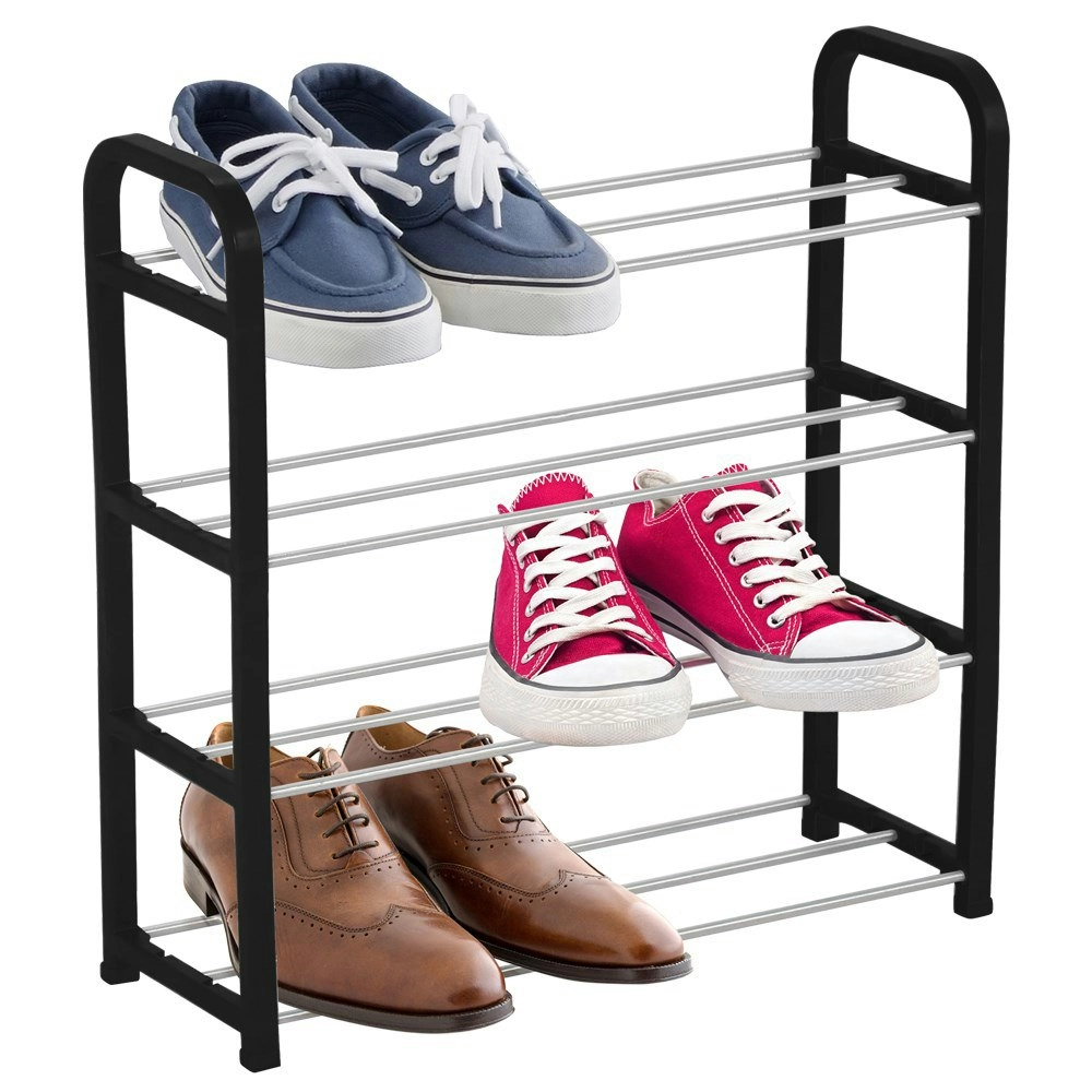 Boxsweden 4 Tier Shoe Rack/Storage Stand Shoes Organiser/Cabinet Asst. Colour