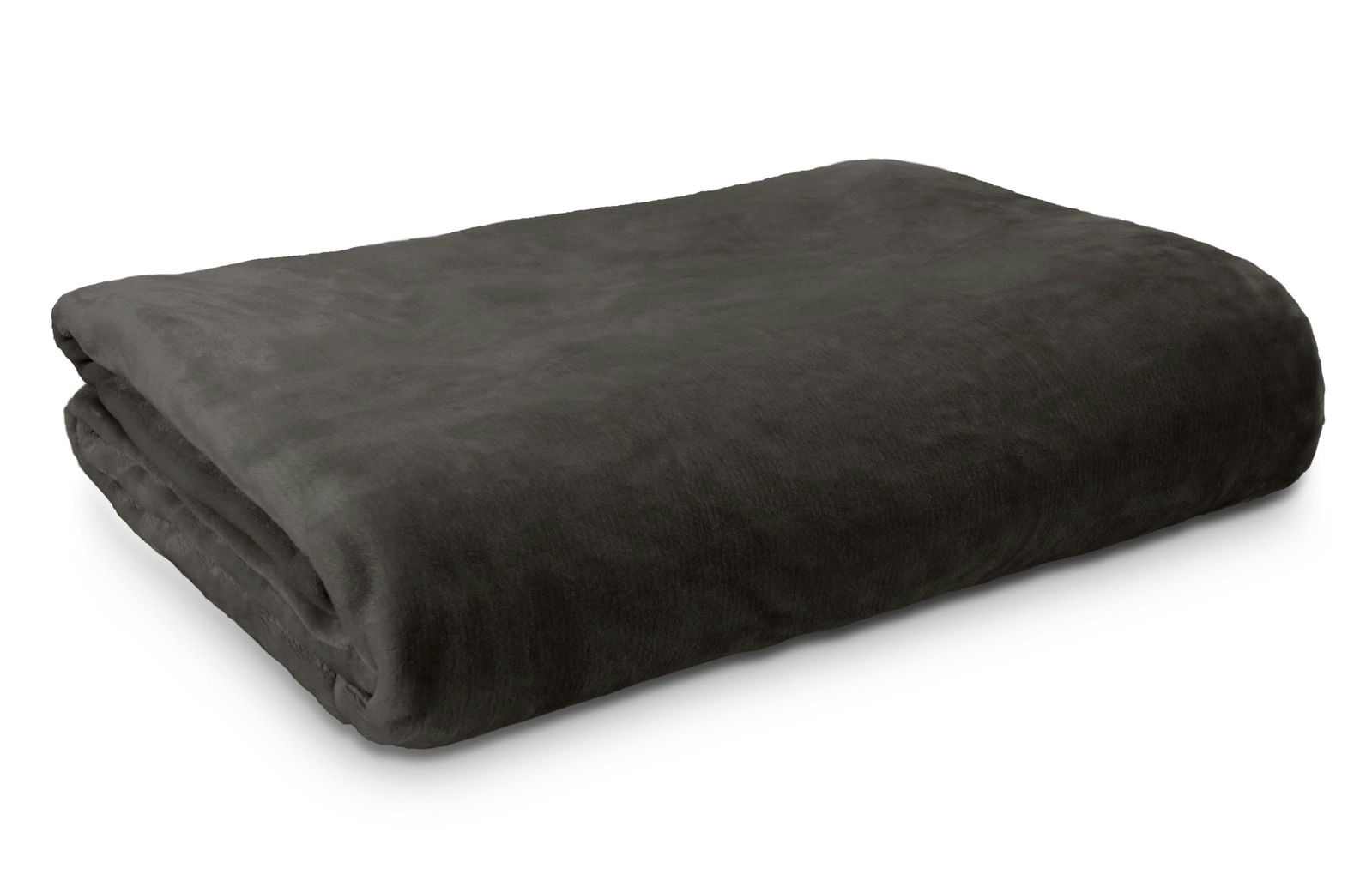 Ardor Boudoir Queen Bed Lucia Luxury Plush Soft Velvet Blanket Bedding Charcoal