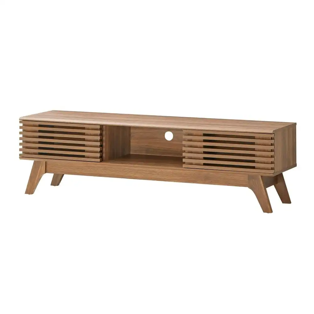 Design Square Camille Wooden Lowline Entertainment Unit TV Stand 150cm - Oak