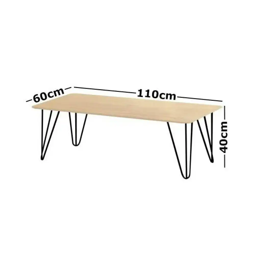 HomeStar Ceres Rectangular Coffee Table - Natural Oak