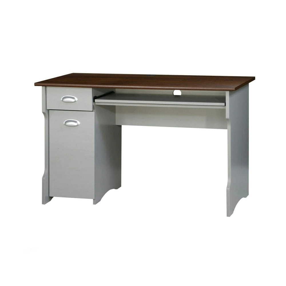 Maestro Furniture Cody Modern Study Writing Computer Office Desk 120cm - Grey & Rosewood