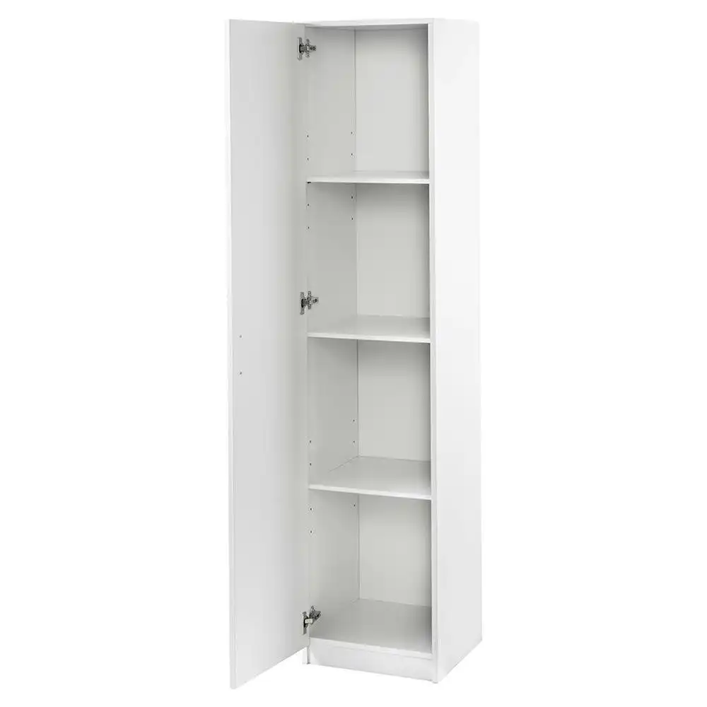 Lovisa Scandinavian Single Door Multipurpose Cupboard Storage Cabinet - White