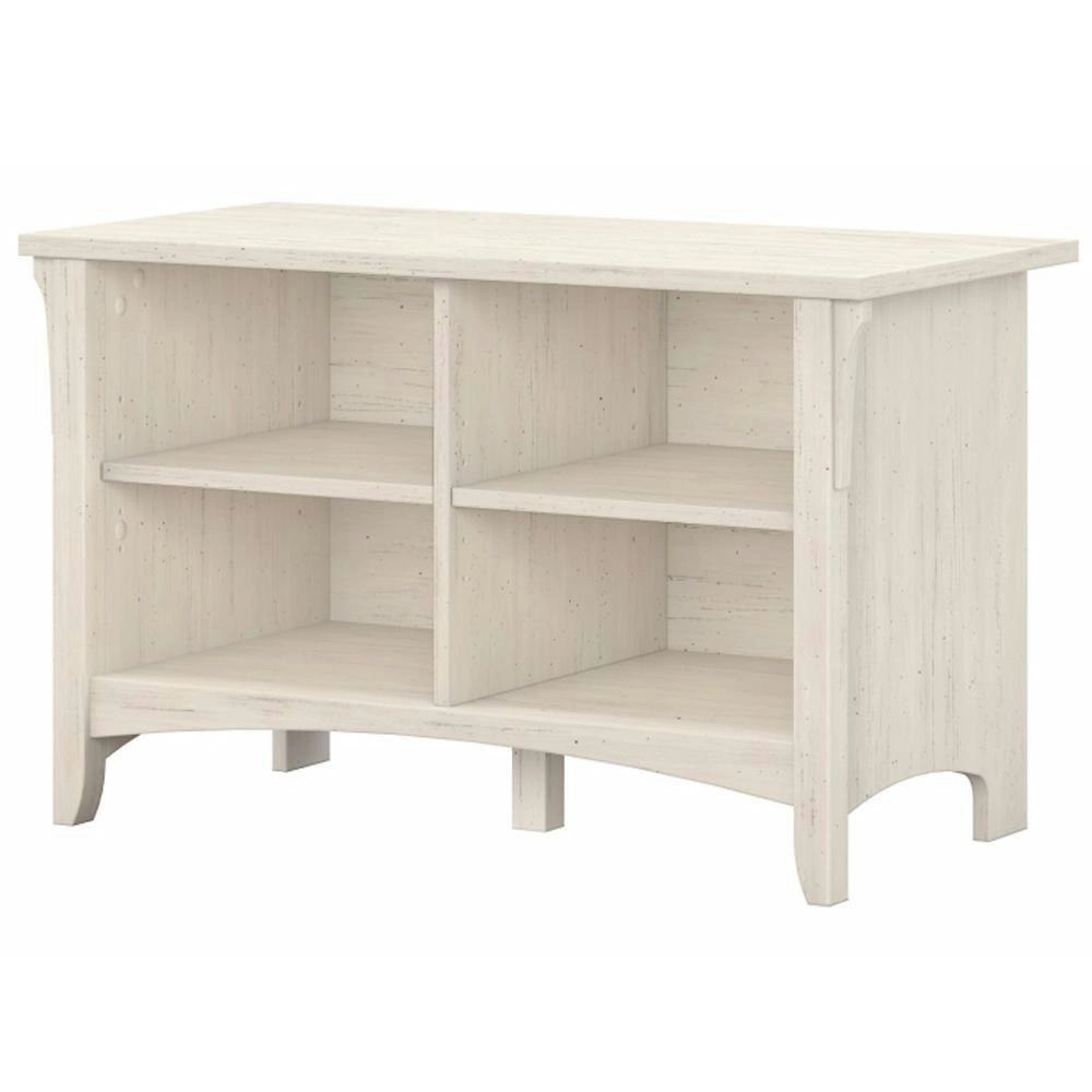 Maestro Furniture Salinas Shoe Bench Cabinet Storage - Antique White