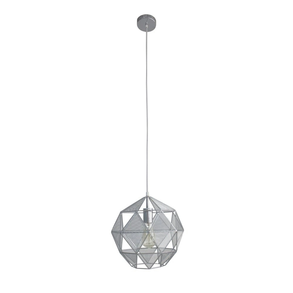 Oslo Geometric Hanging Pendant Light - Chrome