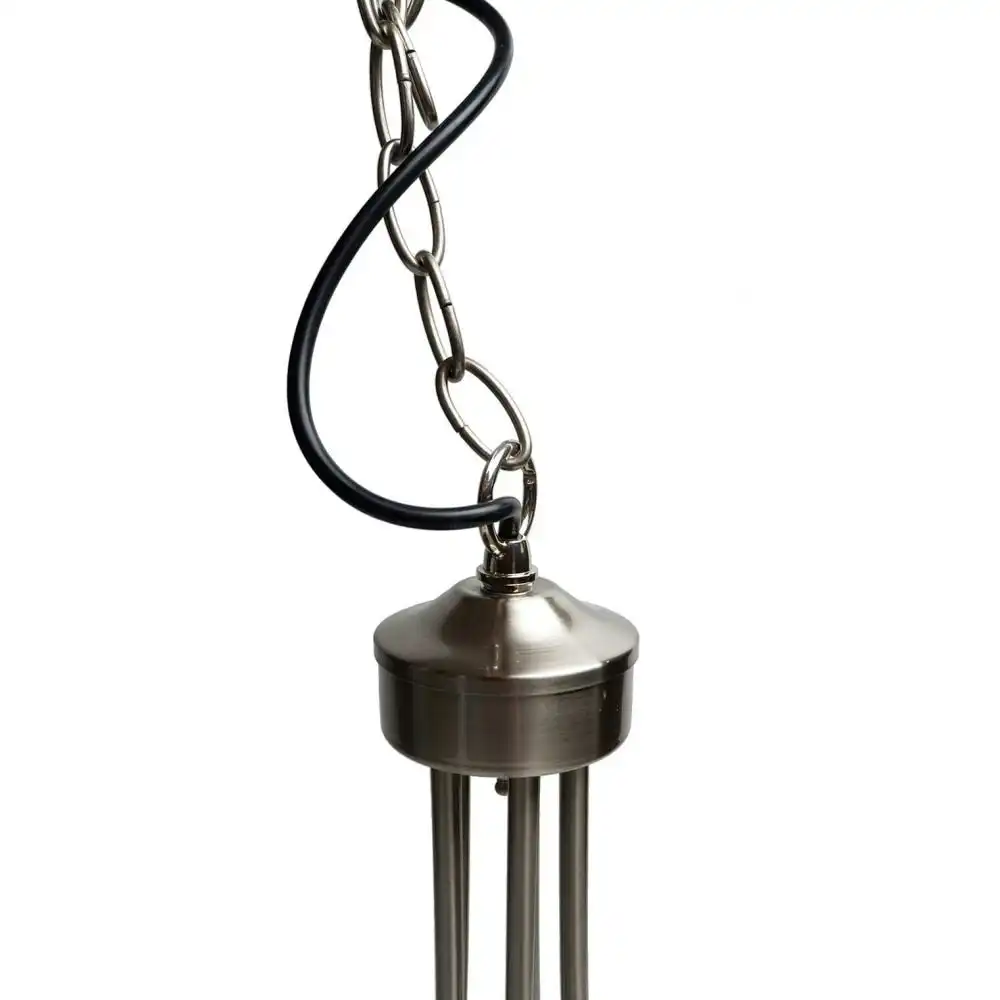 Solaris Modern Luxury Chandelier Light Pendant Lamp - Satin Chrome