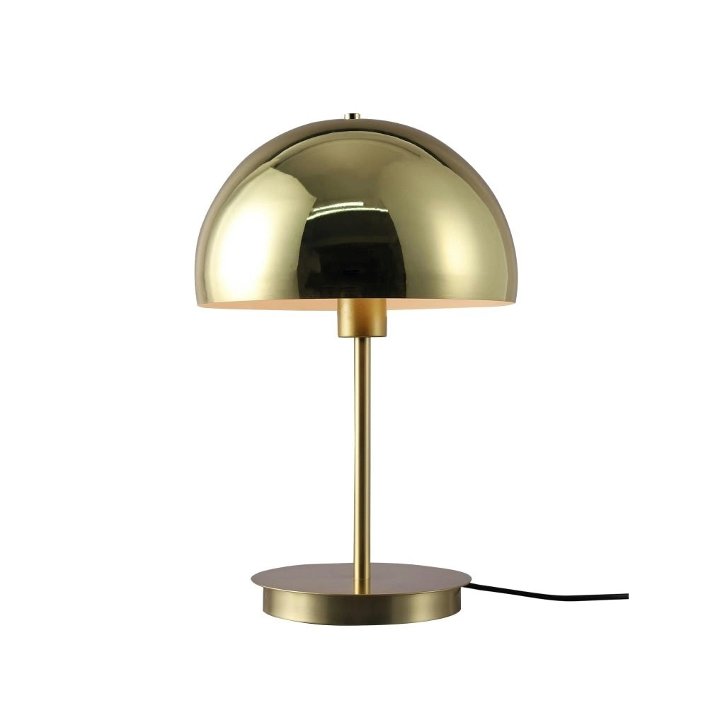 Toro Modern Semi Orb Metal Table Lamp Light Gold