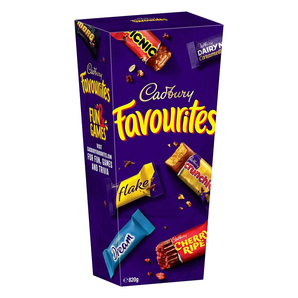 Cadbury 820g Favourites Assorted Chocolates Boxed Choco Party Sweet Treats Snack