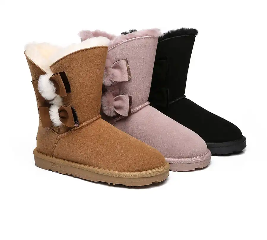 EVERAU®UGG Australia Sheepskin Wool Eira UGG Boots