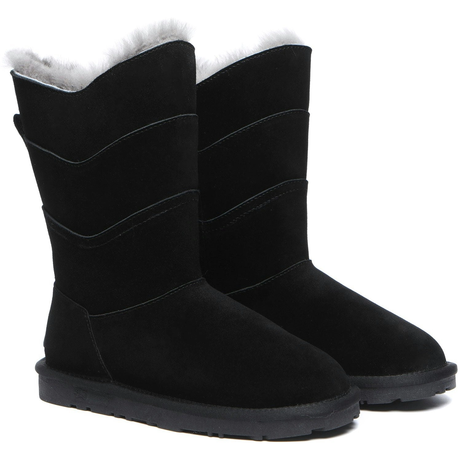 EVERAU® Swanston's V-shape Swanston 3 Sheepskin Wool Panel UGG Boots