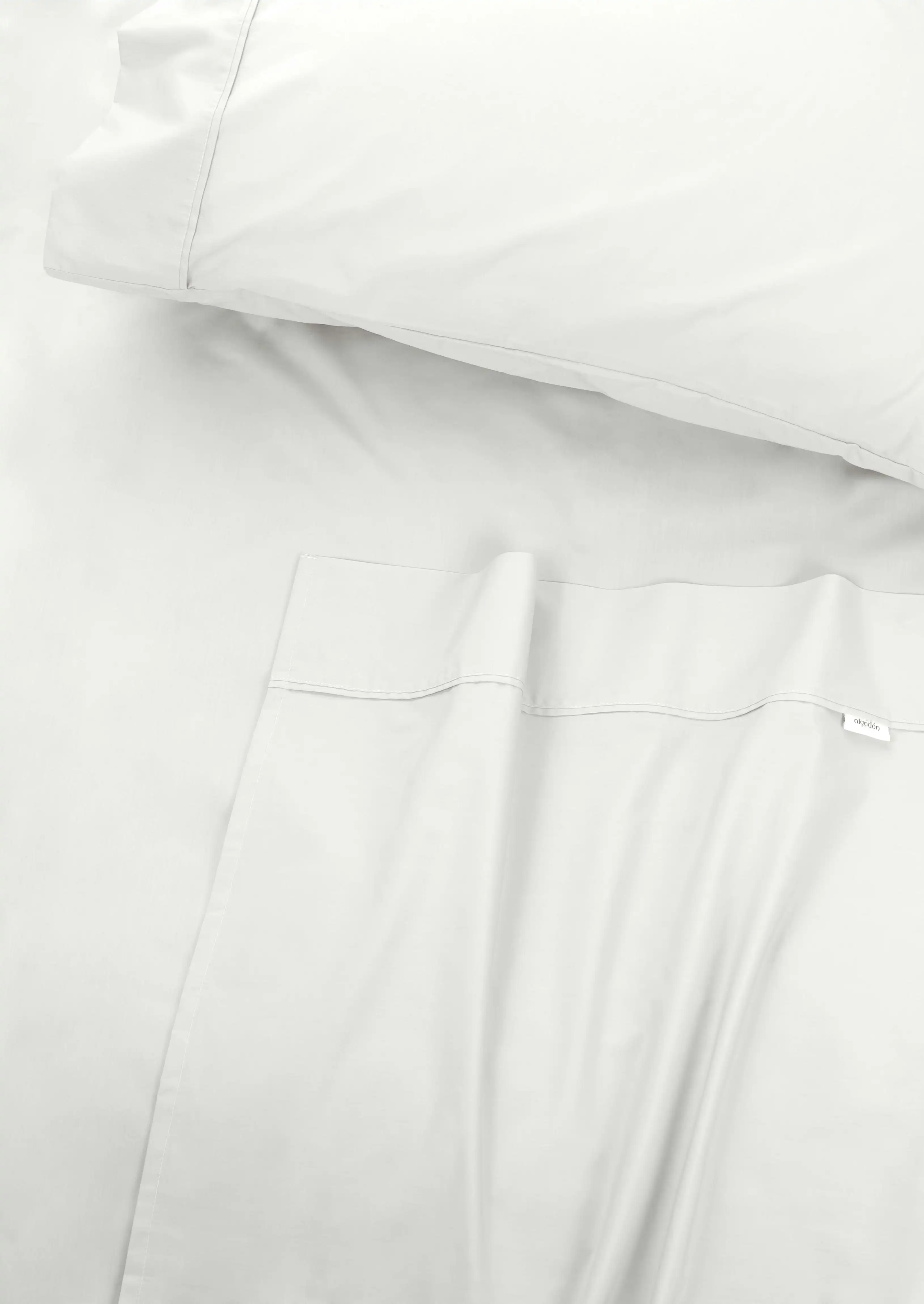 ALGODON "300TC Cotton" FITTED SHEET Combo Set WHITE (S/KS/D/Q/K)