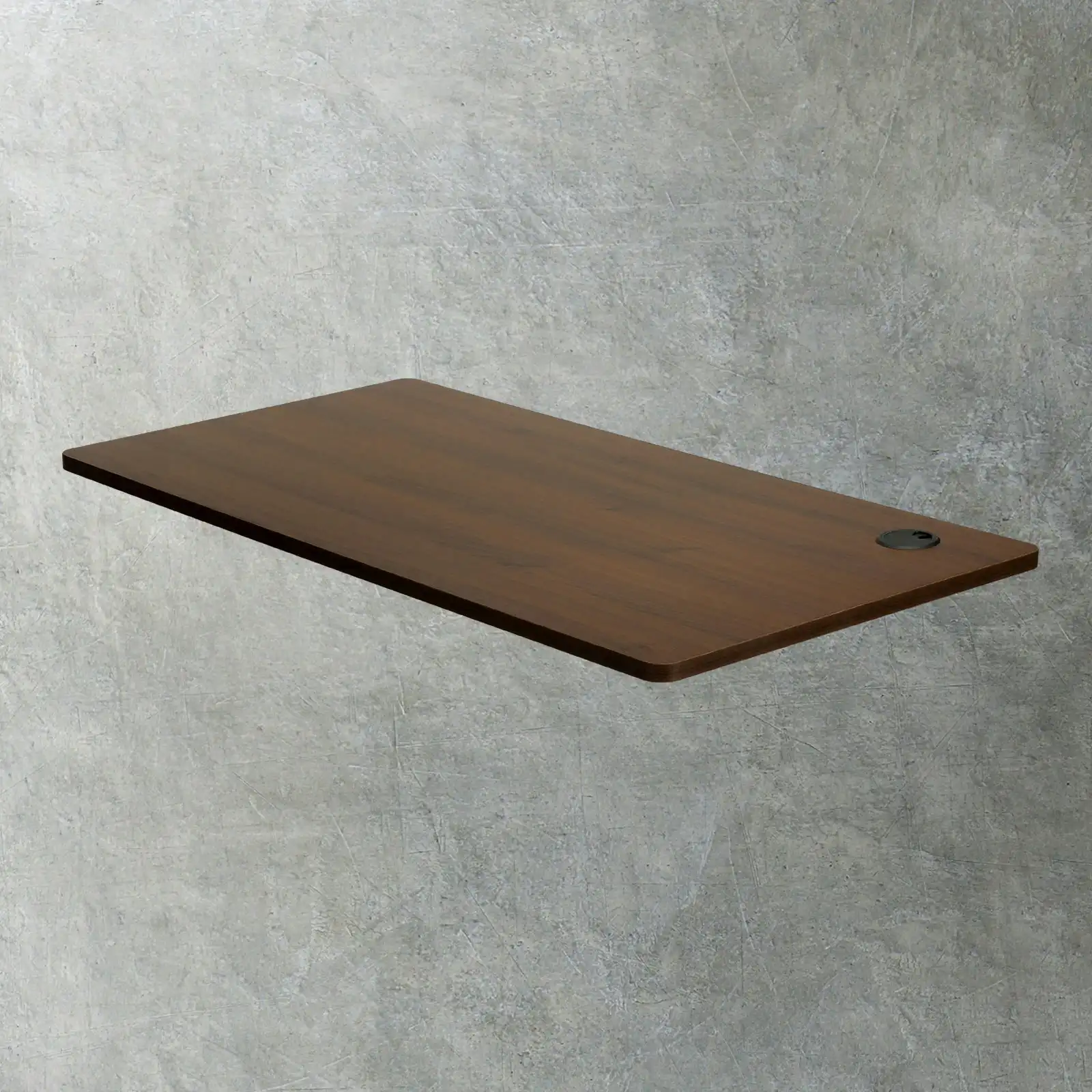 Oikiture 140cm Desk Top Electric Desk Board Computer Table Walnut