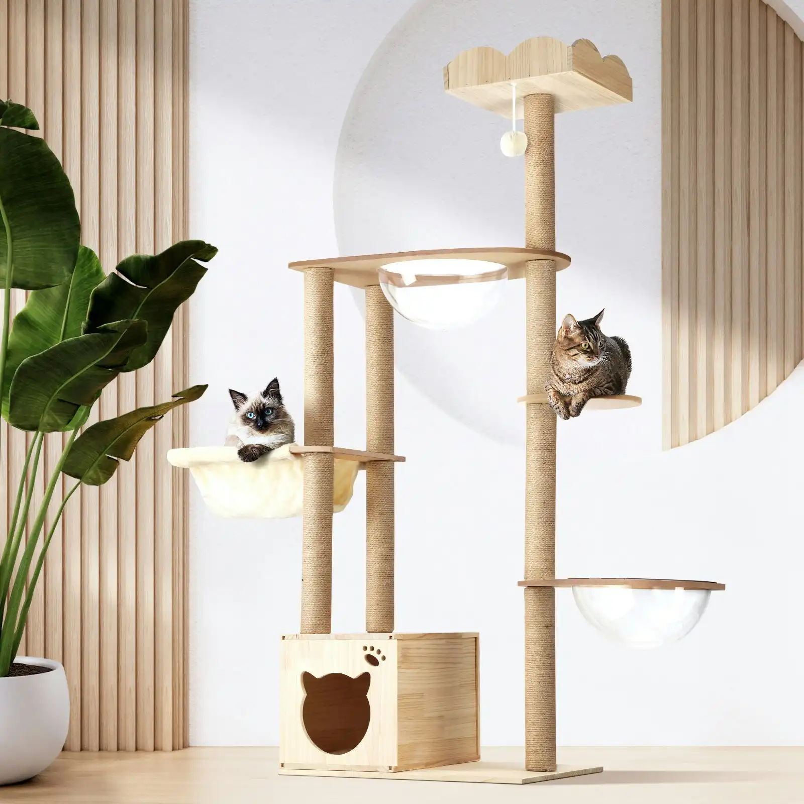 Alopet Cat Tree Scratching Post Scratcher Cats Tower Condo House Bed Furniture