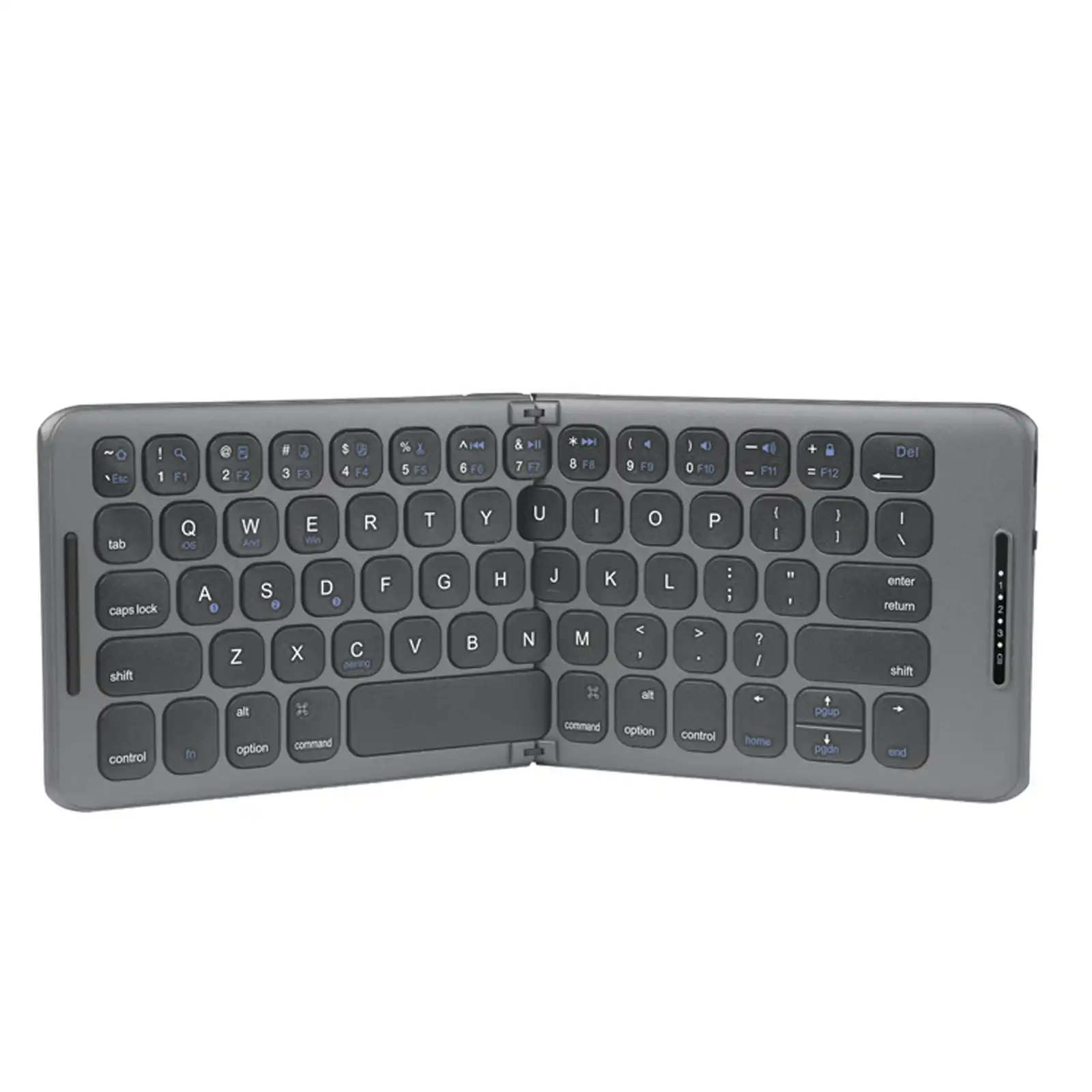 TODO Folding Bluetooth Wireless Keyboard Mac Windows Android USB BT 3 Channel