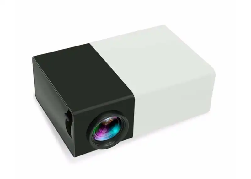 600 Lumens Mini Led Home Theatre Projector Full Hd 1920X1080 - Black White